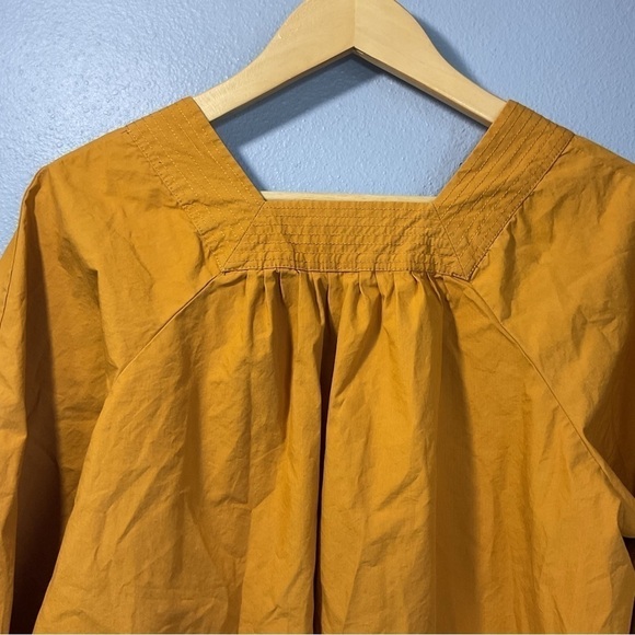 Madewell Square-Neck Top XSmall Gold mustard color T21 - Picture 11 of 11